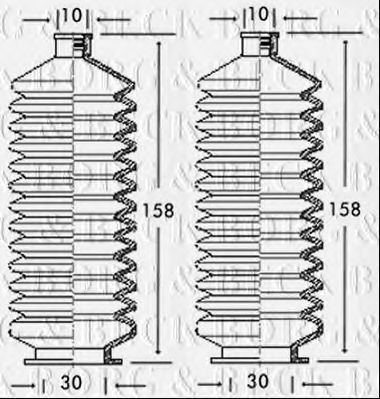Пыльник, рулевое управление BORG & BECK BSG3057