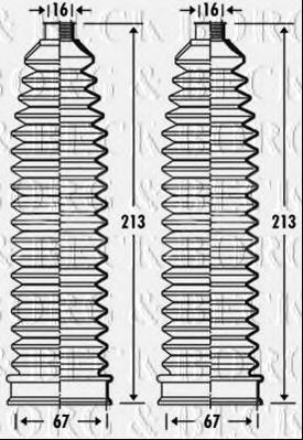 Пыльник, рулевое управление BORG & BECK BSG3279