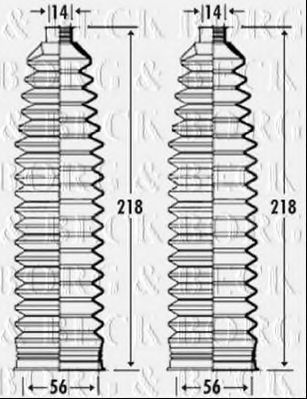 Пыльник, рулевое управление BORG & BECK BSG3289