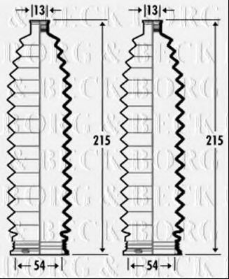 Пыльник, рулевое управление BORG & BECK BSG3352