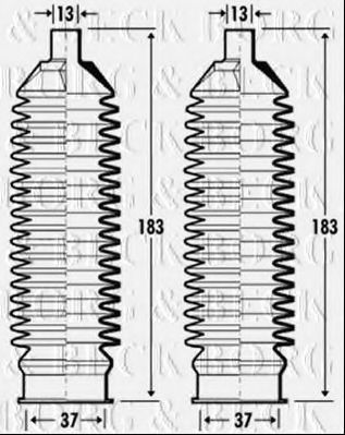 Пыльник, рулевое управление BORG & BECK BSG3364