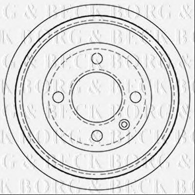 Тормозной барабан BORG & BECK BBR7256