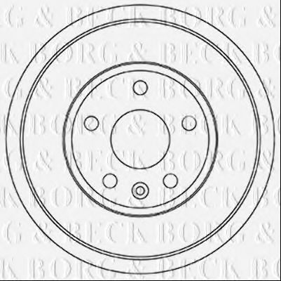 Тормозной барабан BORG & BECK BBR7258