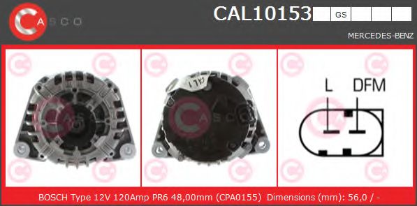 Генератор CASCO CAL10153GS