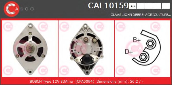 Генератор CASCO CAL10159AS