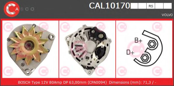 Генератор CASCO CAL10170RS