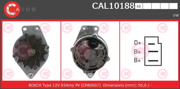 Генератор CASCO CAL10188AS