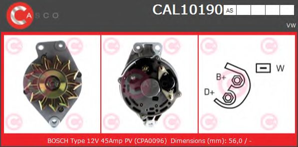 Генератор CASCO CAL10190AS