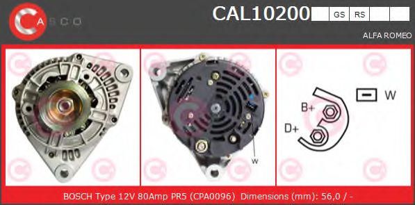 Генератор CASCO CAL10200GS