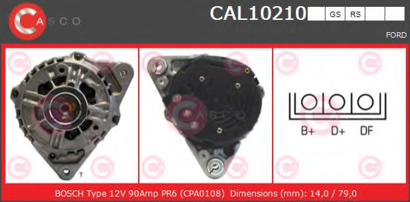 Генератор CASCO CAL10210GS