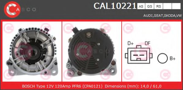 Генератор CASCO CAL10221AS