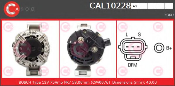 Генератор CASCO CAL10228AS