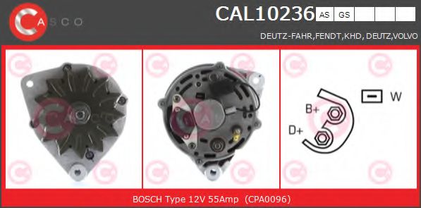 Генератор CASCO CAL10236AS