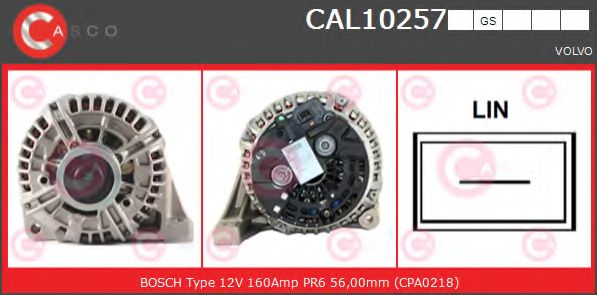 Генератор CASCO CAL10257GS