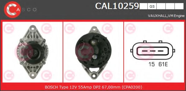 Генератор CASCO CAL10259GS