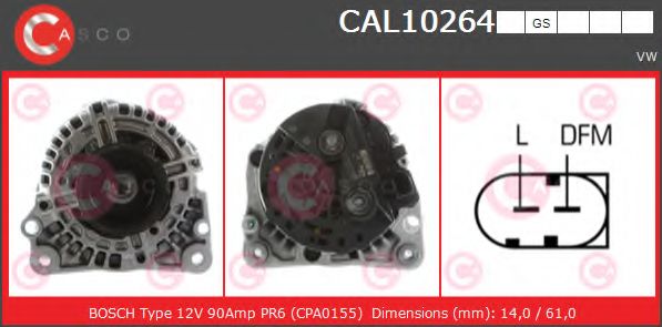 Генератор CASCO CAL10264GS