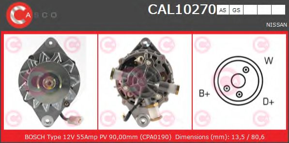 Генератор CASCO CAL10270AS