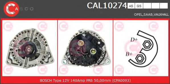 Генератор CASCO CAL10274AS