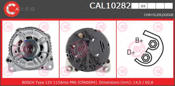 Генератор CASCO CAL10282GS