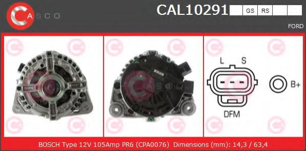 Генератор CASCO CAL10291RS