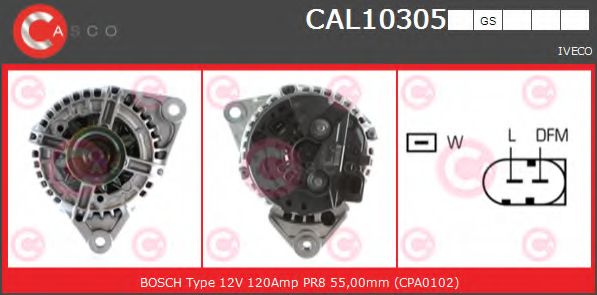 Генератор CASCO CAL10305GS