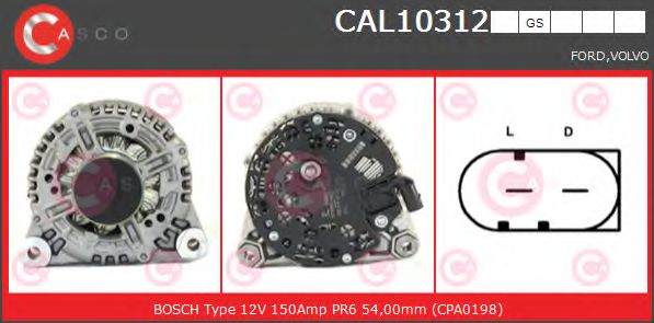 Генератор CASCO CAL10312GS