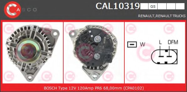 Генератор CASCO CAL10319GS