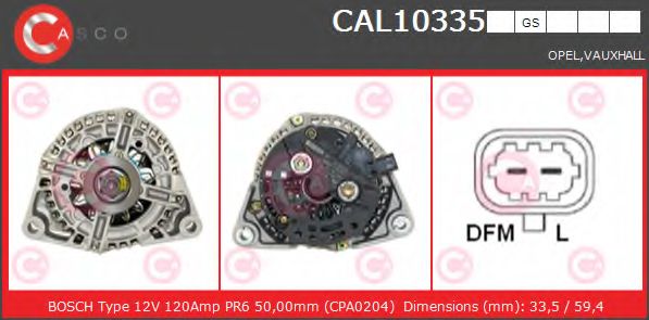 Генератор CASCO CAL10335GS