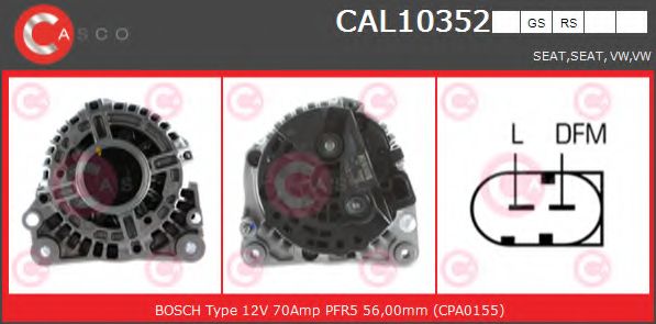 Генератор CASCO CAL10352GS