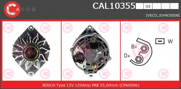 Генератор CASCO CAL10355GS