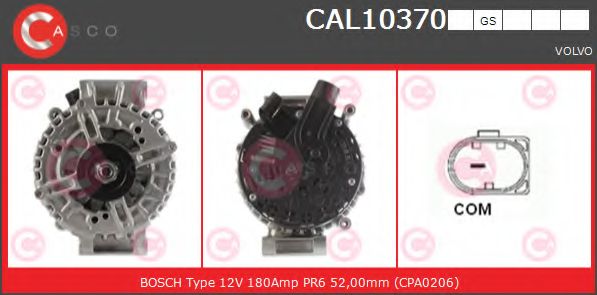 Генератор CASCO CAL10370GS