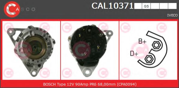 Генератор CASCO CAL10371GS
