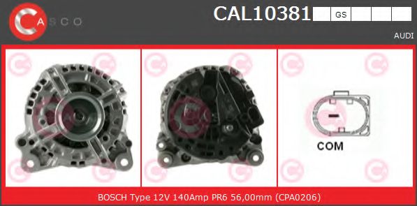 Генератор CASCO CAL10381GS