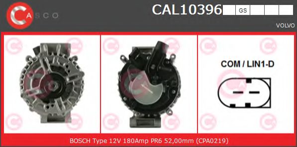 Генератор CASCO CAL10396GS
