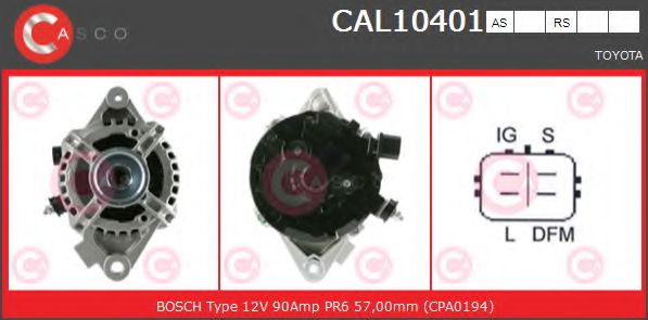 Генератор CASCO CAL10401AS