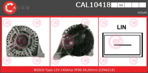 Генератор CASCO CAL10418GS