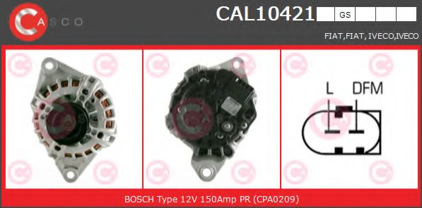 Генератор CASCO CAL10421GS