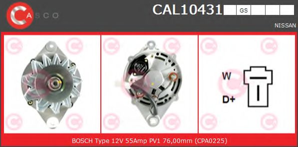 Генератор CASCO CAL10431GS