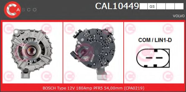 Генератор CASCO CAL10449GS