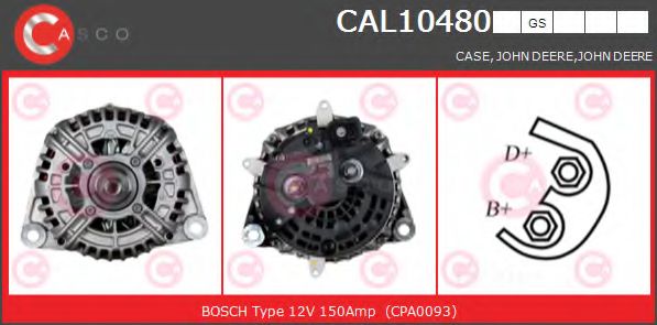 Генератор CASCO CAL10480GS