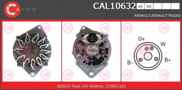Генератор CASCO CAL10632AS