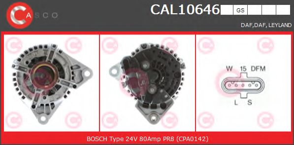 Генератор CASCO CAL10646GS