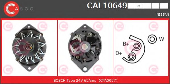 Генератор CASCO CAL10649GS