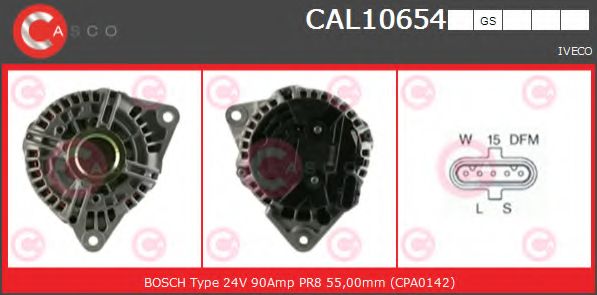 Генератор CASCO CAL10654GS