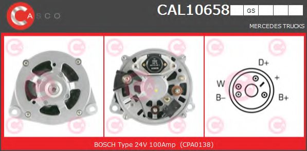 Генератор CASCO CAL10658GS