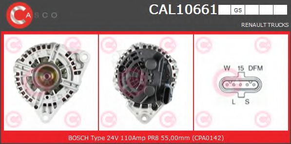 Генератор CASCO CAL10661GS