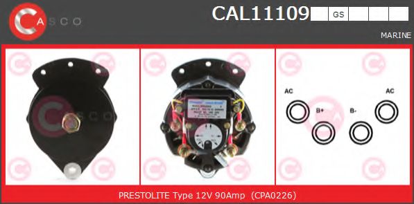 Генератор CASCO CAL11109GS