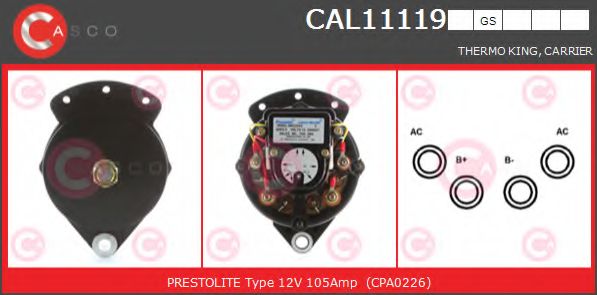 Генератор CASCO CAL11119GS