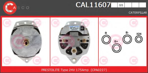 Генератор CASCO CAL11607GS