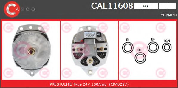 Генератор CASCO CAL11608GS